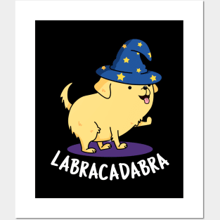 Labracadabra Cute Labrador Dog Pun Posters and Art